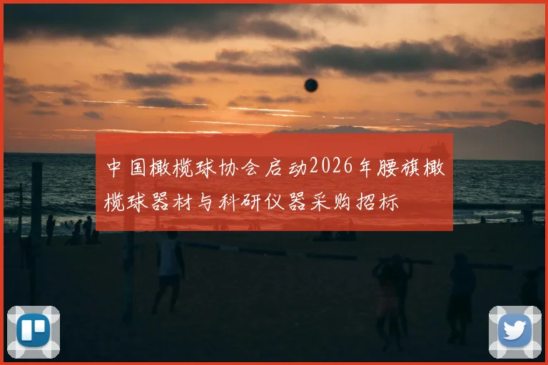 中国橄榄球协会启动2026年腰旗橄榄球器材与科研仪器采购招标